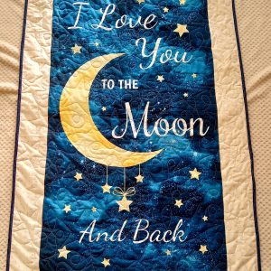 I Love You To The Moon And Back baby quilt